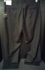 Arrow Men's Flat Front 34 x 30 Black Flat Front Dress Pants A941150 NWT - Picture 1 of 6
