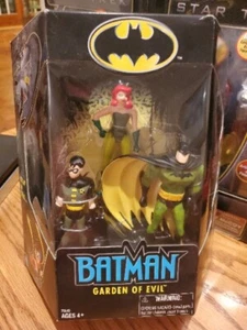 Batman (Green Armor) Garden of Evil Poison Ivy & Robin 3-Figures 2002 Hasbro NEW - Picture 1 of 6