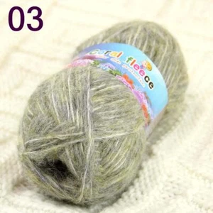 Sale1BallX50g Fluffy NEW MOHAIR Cotton Shawl Wrap Sweater Hand Knit Crochet Yarn - Picture 1 of 42