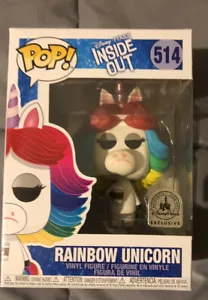 Funko Pop Vinyl RAINBOW UNICORN #514 Pixar INSIDE OUT Disney Parks Exclusive NIB - Picture 1 of 6