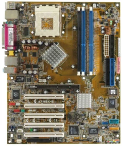 ASUS A7NBX-E PGA462 3x DDR AGP 5x PCI ATX Mainboard - Picture 1 of 2