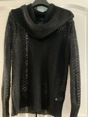 TED BAKER long Sleeve   wool mix black jumper size L-XL (marked as size 3) - Image 1 of 4
