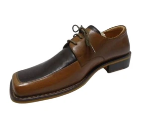 Zota Classic 3 Tone Brown Leather Dress Men's Shoes Size 6.5 - Picture 1 of 10