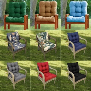 One-Piece Outdoor Chair Cushion Waterproof Sunscreen Square Patio Back Chair Mat - Picture 1 of 82