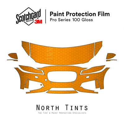 Jaguar XF-S 2016-2019 3M PRO Series PreCortado Pintura Protección Película Sujetador Transparente PPF Foto 1 de 4