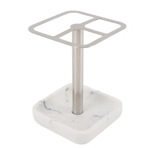 (Silver) Electric Toothbrush Rack Stainless Steel Simple Style Punch-Free Too - Picture 1 of 22