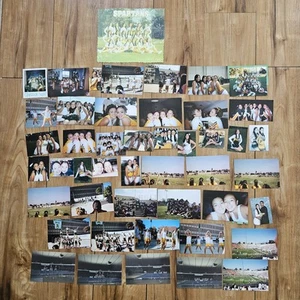 VINTAGE PRETTY MEXICAN AMERICAN YOUNG TEEN HIGH SCHOOL CHEERLEADERS PHOTOS LOT - Picture 1 of 8