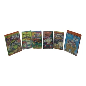 Rugrats VHS Lot: (6) Nickelodeon Movies Rugrats, Rugrats in Paris, Pickles Santa - Picture 1 of 11