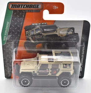 Matchbox Jeep Wrangler Superlift 52/120 2014 Superfast short card - Picture 1 of 1