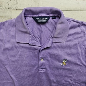 WINGED FOOT Golf Club Polo Ralph Lauren Golf Shirt Pima Cotton Purple MED - Picture 1 of 6