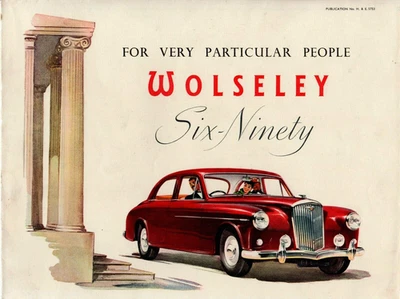 Wolseley 6/90 Six-Ninety Series III 1957-1959 UK Market Foldout Sales Brochure - Image 1 of 2