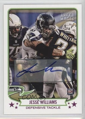 2013 Topps Magic Auto Jesse Williams #197 Rookie Auto RC - Image 1 of 2