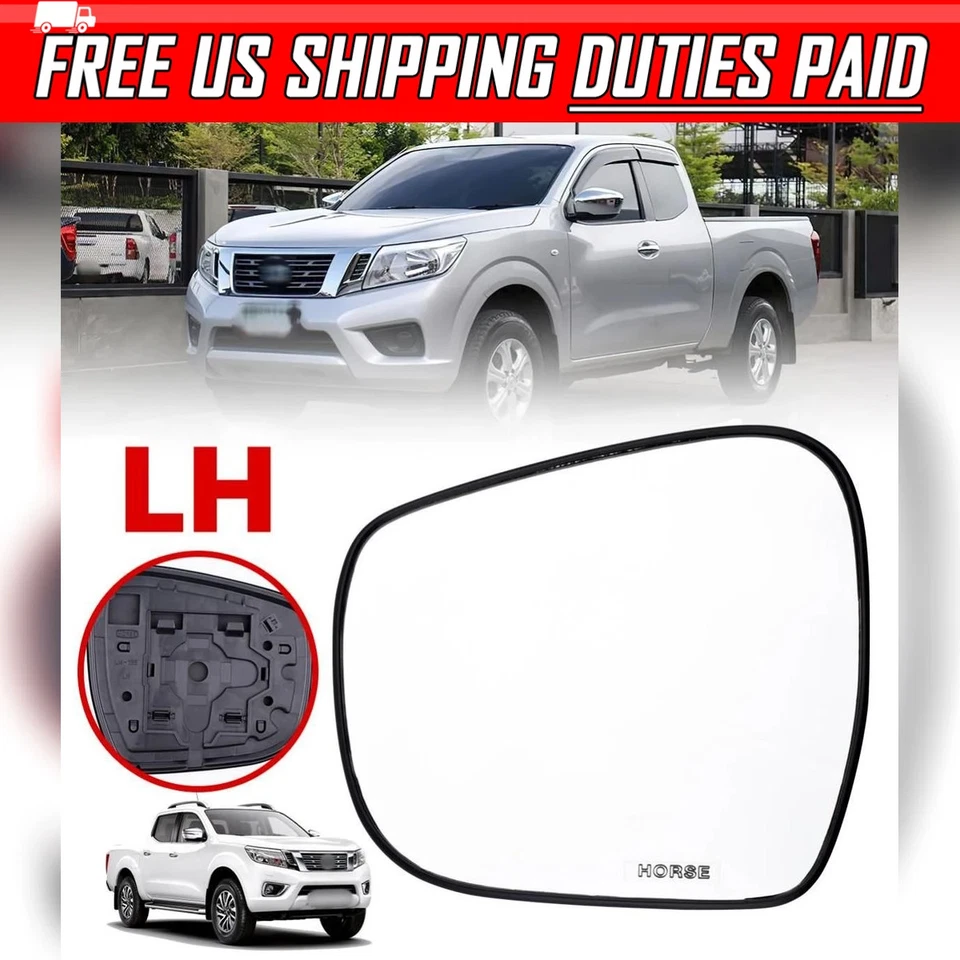 Lente de vidrio espejo retrovisor lateral izquierdo izquierdo izquierdo izquierdo para Nissan NP300 Frontier D23 2014-2019 Foto 1 de 4
