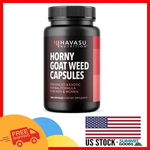 Extra Strength Horny Goat Weed Capsules - Energy & Endurance Support for All - Picture 1 of 12