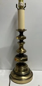 MCM Candlestick Lamp Brass Color Mid Century Modern Sanders AskForShippingQuote - Picture 1 of 6
