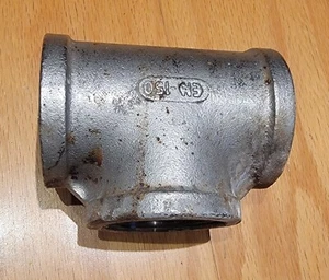 2" Female NPT Pipe Tee Cast 316 Stainless Steel Fitting EH-150 - Picture 1 of 1
