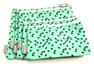 5 Pack Premium Reusable Washable Sandwich Bags Mint/Grey (3) Sizes - Picture 1 of 5