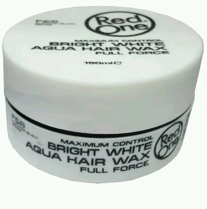 ( 3,10€ / 100ml ) 3 x RedOne Maximum Control Bright White Aqua Hair Wax 150ml