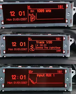 Peugeot 307 Clock Display 307CC 307SW Multi-function Screen RD4 6 Month WARRANTY - Picture 1 of 12