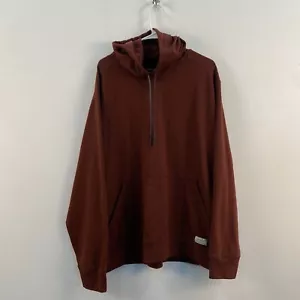 Eddie Bauer Hombre XXL Pulóver Sudadera Prenda para el torso Bolsillo con capucha Algodón Descanso Rojo Marrón - Imagen 1 de 10