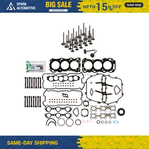 Full Gasket Set Intake Exhaust Valves Fit 03-04 Nissan Infiniti 3.5L DOHC VQ35DE - Picture 1 of 12