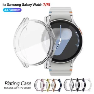 Coque pour Samsung Galaxy Watch 7 40mm 44mm Protection écran TPU Placage Cover - Photo 1 sur 20