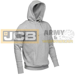 JCB Herren Kapuzen Arbeit Sweatshirt Pullover Pullover grau Kapuzenpullover einfach Arbeitskleidung schlicht - Bild 1 von 5