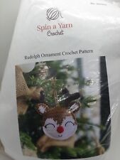 Spin a Yarn Crochet Rudolph Ornament Kit NIP Mary Maxim Yarn