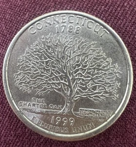 1999 P Connecticut State Quarter Rare Great Condition - Picture 1 of 2