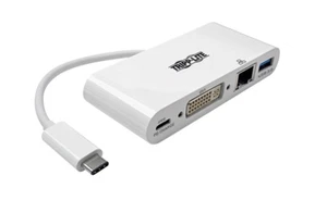Tripp Lite USB 3.1 Gen 1 Adapter - USB C to DVI w/ GbE, USB-A and USB-C Ports ( - Picture 1 of 1
