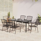 Tidyard 7 Piece Garden Dining Set  Setting Table And Chairs, Patio U1n4