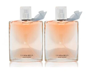 Pack Of 2 LA VIDA BELLA eau de Parfum for WOMEN Natural Spray 3.4 FL. OZ / 100ml - Picture 1 of 3