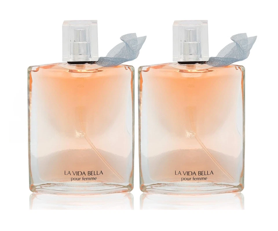 Pack Of 2 LA VIDA BELLA eau de Parfum for WOMEN Natural Spray 3.4 FL. OZ / 100ml - Image 1 of 3
