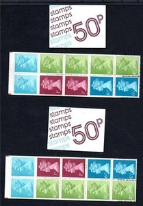 GB 1977 FB1a y FB1b 50p folletos plegados - Imagen 1 de 1