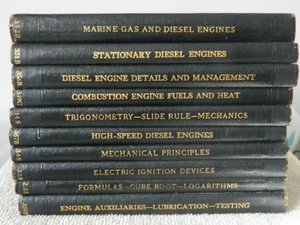 Lot of 10 International Textbook Co Books inc. Diesel, Formulas, Mech Principles - Imagen 1 de 11