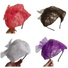 Fascinators Hat Womens Flower Mesh Ribbon Headband Cocktail Party Headwewar