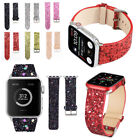 Glitter Leather Strap For Apple Watch Ultra 9 8 7 6 5 4 3 38/40/41/42/44/45/49mm