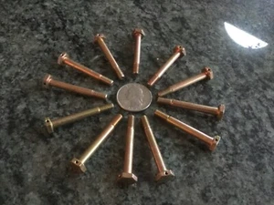 12 aircraft bolts bolt hex 10 32 10-32 x 1 1/2 long 3/8 hex with lock wire hole - Picture 1 of 4