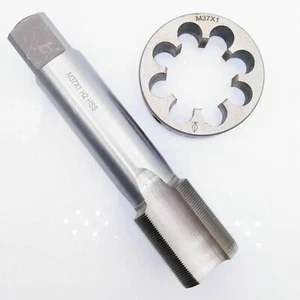 HSS M37 x 1mm Plug Tap & M37 x 1mm Die CNC Metric Taper Thread Right Hand - Picture 1 of 5