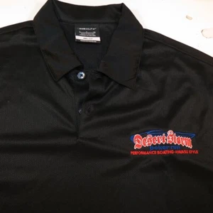NEW GOLF DRI FIT DESERT STORM POKER RUN BOAT RACING HAVASU POLO SHIRT Mens S  - Picture 1 of 4