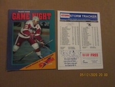 ECHL Toledo Storm Game Night Vintage Defunct 1995 Team Logo Hockey Program