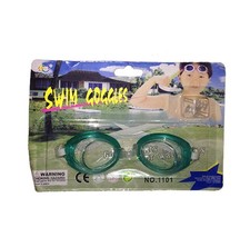 Swim Glasses Swimming Goggles with Earplugs - Dark Green