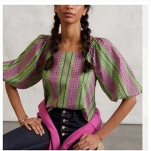 Porridge Shannon Puff sleeve Swing Blouse Anthropologie Small - Picture 1 of 7