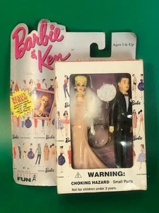 VINTAGE 1996 MINI BARBIE & KEN PUPPEN 2 SCHLÜSSELANHÄNGER NEW OLD STOCK - Bild 1 von 6