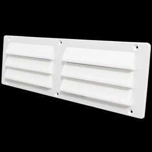 Lüftungsgitter Lüfter Wohnwagen Wohnmobil Caravan Boot Kunststoff 250x70 mm weiß - Bild 1 von 2