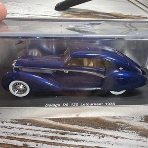 DELAGE D8 120 LETOURNER 1938 1/43 RESIN CAR MODEL BY SPARK S2707 Nib - Picture 1 of 11