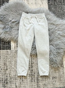 GAP Girl's French Terry Lined Elastic Waistband Grey Jogger Pant Youth Size 8 - Picture 1 of 4