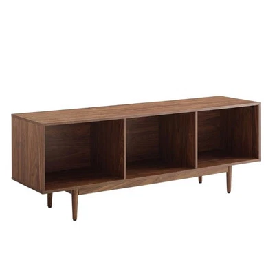 Crosley Furniture Liam 60" Madera Bajo Perfil Soporte TV en Nogal Foto 1 de 4