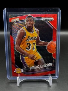 Baloncesto negro Panini Prizm #268 Lakers Magic Johnson Legends Red Wave 2024-25 - Imagen 1 de 2