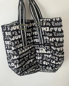 Gwen Stefani Harajuku Lovers All-Over Print Black & White Tote Bag - Picture 1 of 7